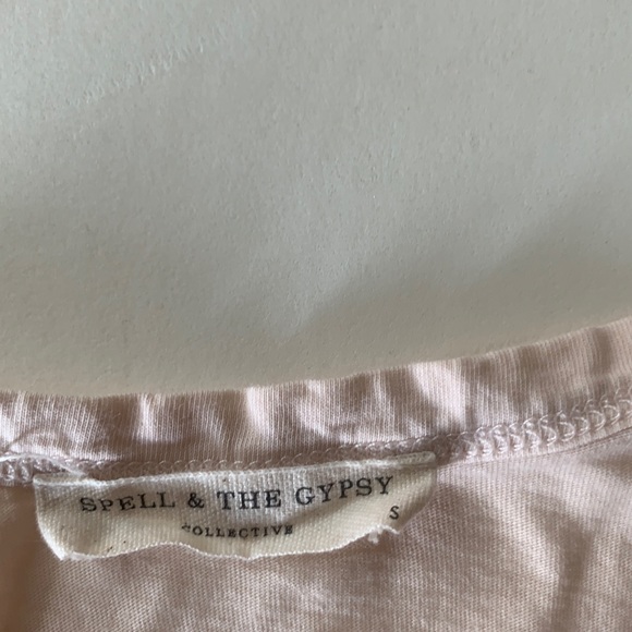 Spell and the Gypsy Purple Moon Cream Colored Tank Top - Picture 4 of 7